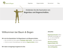 Tablet Screenshot of baum-und-bogen.de